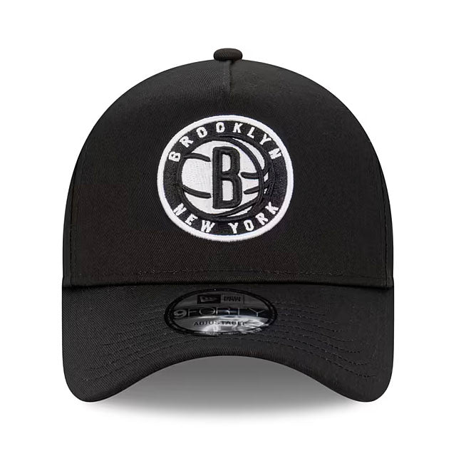 ニューエラ 海外取寄 キャップ 9FORTY スナップバック ブルックリン ネッツ NBA A-FRAME SNAPBACK CAP BLACK