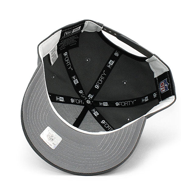 ニューエラ キャップ 9FORTY スベガス レイダース NFL SUPER BOWL XVIII GREY BOTTOM A-FRAME SNAPBACK CAP GRAY