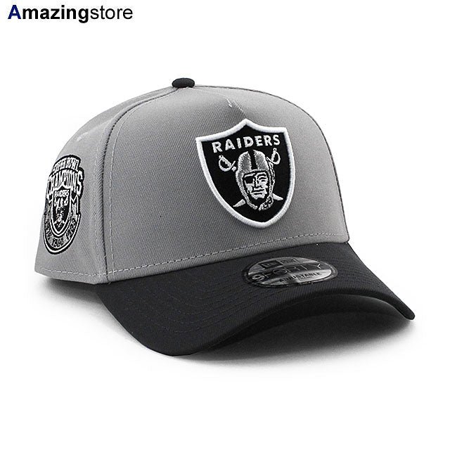 ニューエラ キャップ 9FORTY ラスベガス レイダース NFL 3X SUPER BOWL CHAMPIONS GREY BOTTOM A-FRAME SNAPBACK CAP GRAY