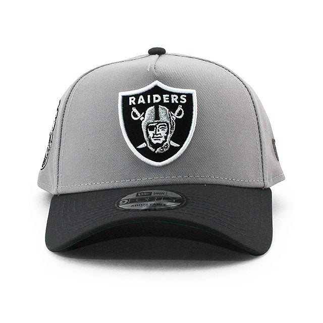 ニューエラ キャップ 9FORTY ラスベガス レイダース NFL 3X SUPER BOWL CHAMPIONS GREY BOTTOM A-FRAME SNAPBACK CAP GRAY