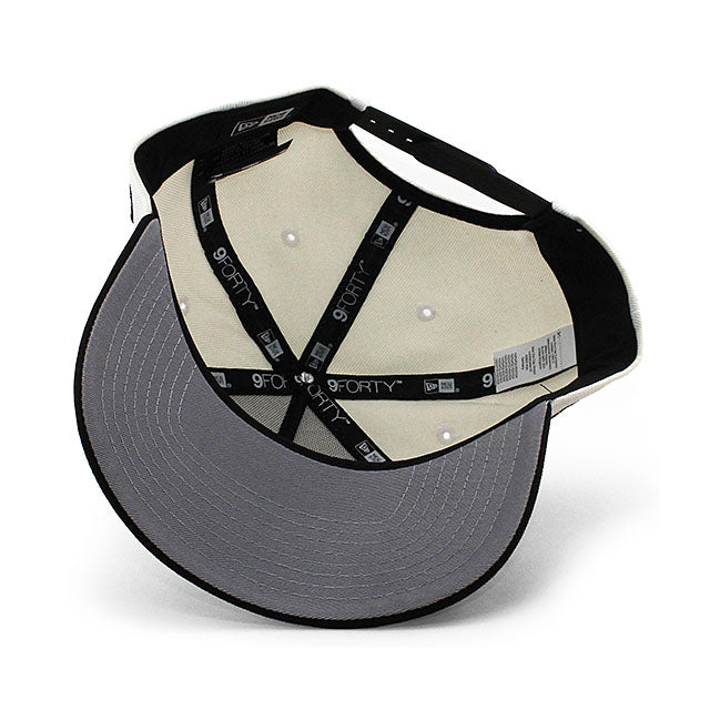 ニューエラ キャップ 9FORTY アナハイム ダックス NHL 2003 STANLEY CUP GREY BOTTOM A-FRAME SNAPBACK CAP CREAM