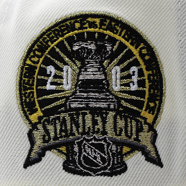 ニューエラ キャップ 9FORTY アナハイム ダックス NHL 2003 STANLEY CUP GREY BOTTOM A-FRAME SNAPBACK CAP CREAM