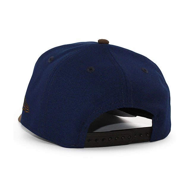 ニューエラ キャップ 9FORTY アナハイム ダックス NHL 30TH GREY BOTTOM A-FRAME SNAPBACK CAP NAVY