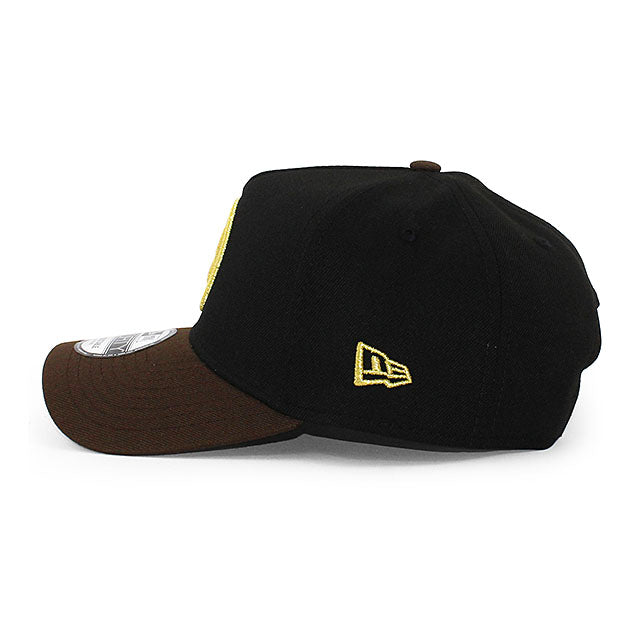 ニューエラ キャップ 9FORTY ボストン ブルーインズ NHL 80TH GREY BOTTOM A-FRAME SNAPBACK CAP BLACK