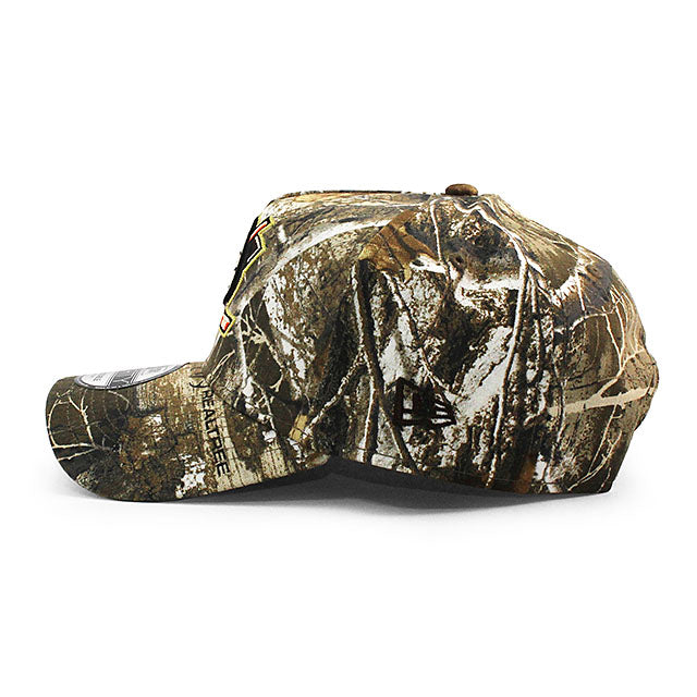 ニューエラ キャップ 9FORTY アナハイム ダックス NHL 30TH GREY BOTTOM A-FRAME SNAPBACK CAP REAL TREE CAMO