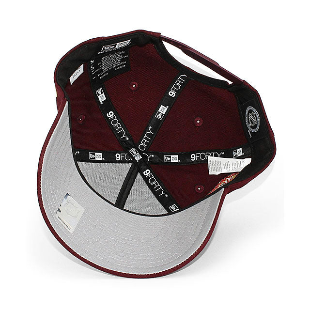 ニューエラ キャップ 9FORTY デトロイト レッドウィングス NHL 2002 STANLEY CUP GREY BOTTOM A-FRAME SNAPBACK CAP MAROON