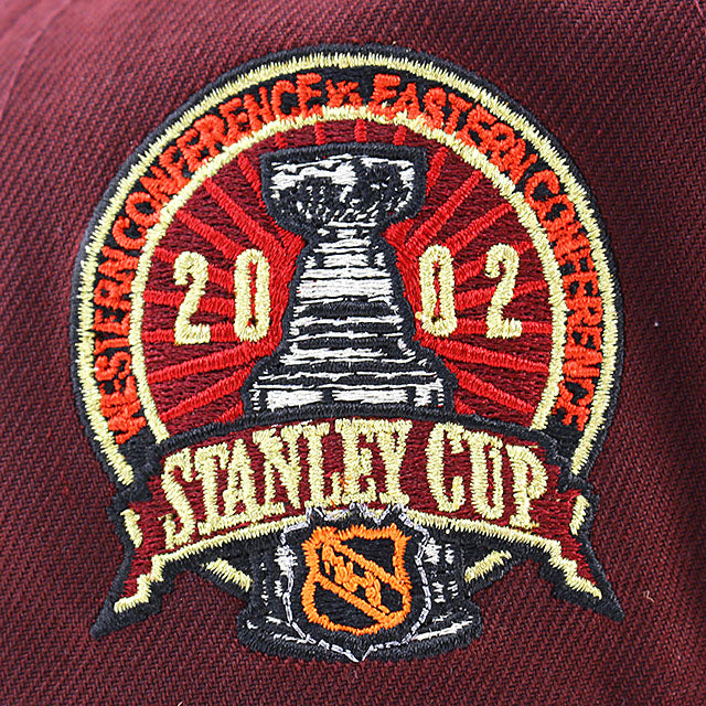 ニューエラ キャップ 9FORTY デトロイト レッドウィングス NHL 2002 STANLEY CUP GREY BOTTOM A-FRAME SNAPBACK CAP MAROON