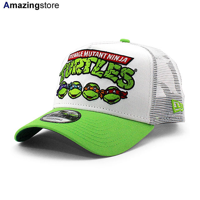 ニューエラ 9FORTY メッシュキャップ ティーンエイジ ミュータント ニンジャ タートルズ A-FRAME TRUCKER MESH CAP WHITE