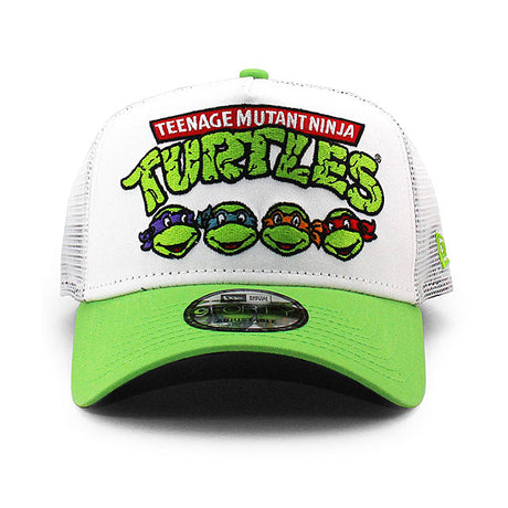 ニューエラ 9FORTY メッシュキャップ ティーンエイジ ミュータント ニンジャ タートルズ A-FRAME TRUCKER MESH CAP WHITE