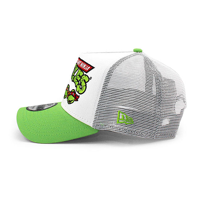 ニューエラ 9FORTY メッシュキャップ ティーンエイジ ミュータント ニンジャ タートルズ A-FRAME TRUCKER MESH CAP WHITE