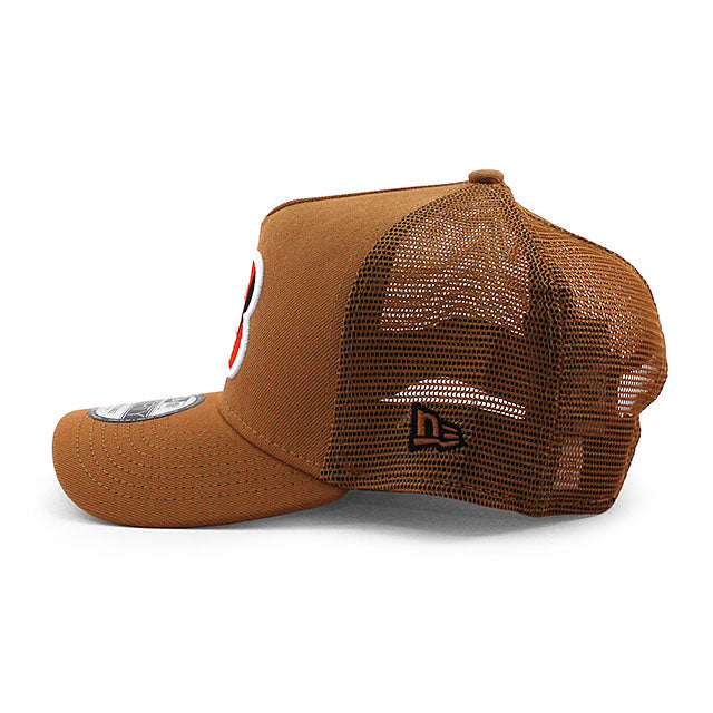 ニューエラ メッシュキャップ 9FORTY シンシナティ ベンガルズ NFL A-FRAME TRUCKER MESH CAP TAN