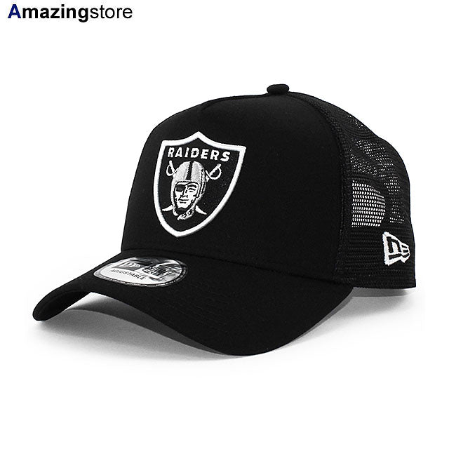 ニューエラ メッシュキャップ 9FORTY ラスベガス レイダース NFL A-FRAME TRUCKER MESH CAP BLACK