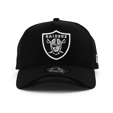ニューエラ メッシュキャップ 9FORTY ラスベガス レイダース NFL A-FRAME TRUCKER MESH CAP BLACK