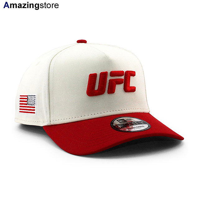 ニューエラ キャップ 9FORTY UFC AMERICA A-FRAME SNAPBACK CAP CREAM