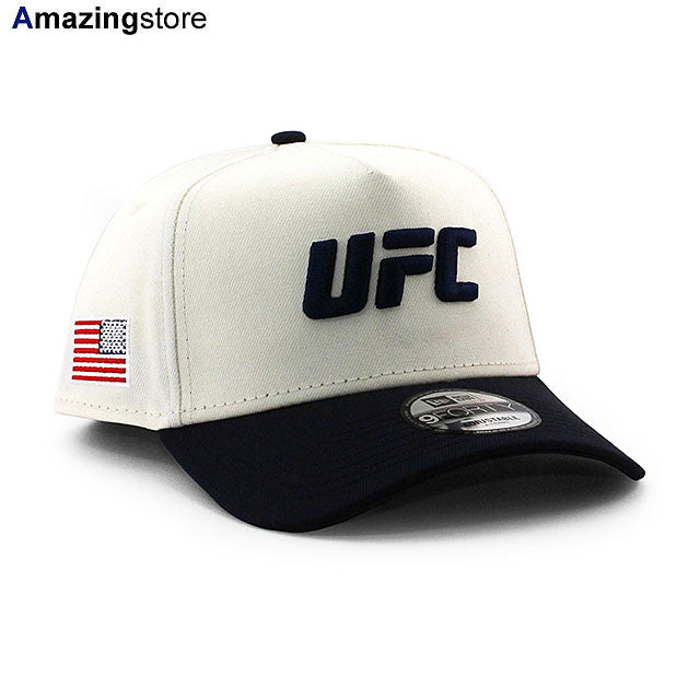 ニューエラ キャップ 9FORTY UFC AMERICA A-FRAME SNAPBACK CAP CREAM