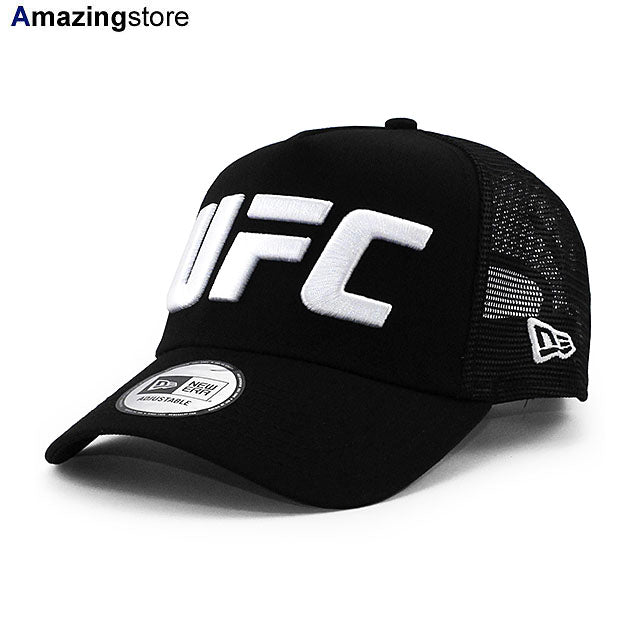 ニューエラ メッシュキャップ UFC E-FRAME TRUCKER MESH CAP BLACK