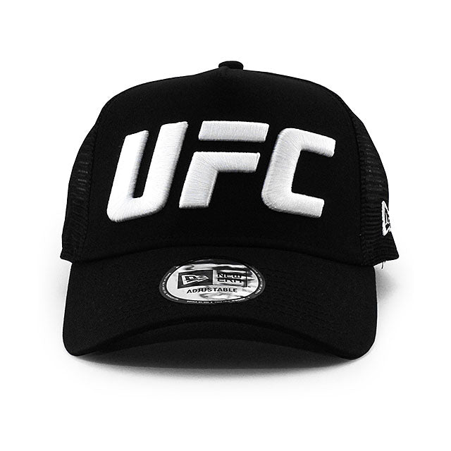 ニューエラ メッシュキャップ UFC E-FRAME TRUCKER MESH CAP BLACK