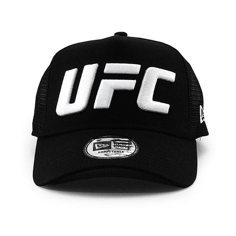ニューエラ メッシュキャップ UFC E-FRAME TRUCKER MESH CAP BLACK