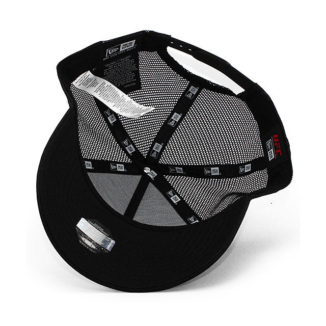 ニューエラ メッシュキャップ UFC E-FRAME TRUCKER MESH CAP BLACK