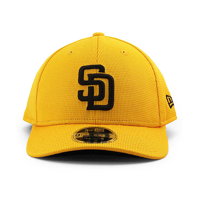 ニューエラ キャップ ストレッチ スナップバック 9FORTY サンディエゴ パドレス MLB BATTING PRACTICE STRETCH SNAPBACK BP CAP GOLD