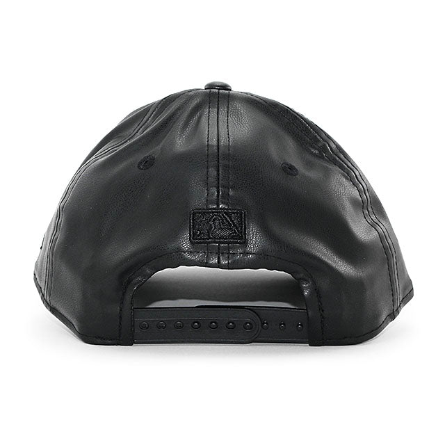 ニューエラ 9FORTY M-CROWN デトロイト タイガース MLB PU LEATHER SNAPBACK CAP BLACKOUT