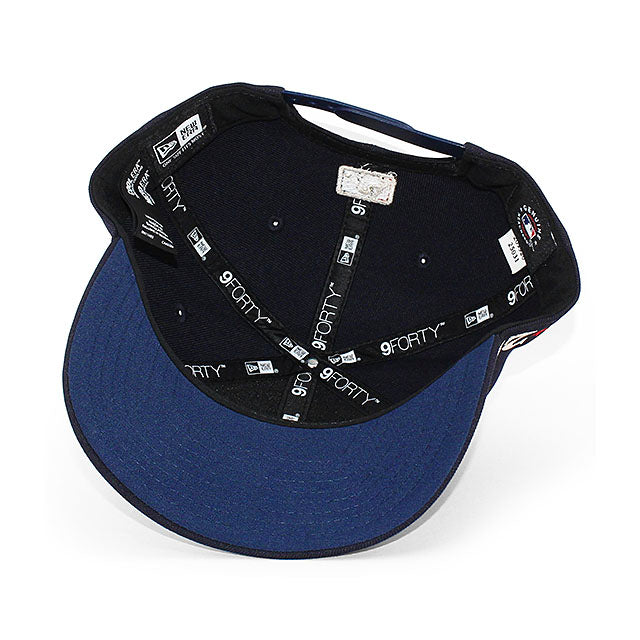 シティコネクト ニューエラ キャップ 9FORTY M-CROWN テキサス レンジャーズ MLB CITY CONNECT SNAPBACK CAP NAVY