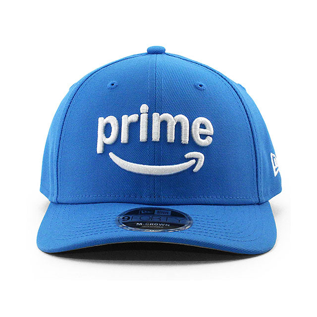 ニューエラ 9FORTY M-CROWN ナスカー チェイス エリオット AMAZON PRIME SNAPBACK CAP LT BLUE