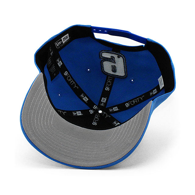 ニューエラ 9FORTY M-CROWN ナスカー チェイス エリオット AMAZON PRIME SNAPBACK CAP LT BLUE