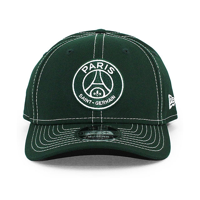ニューエラ キャップ 9FORTY M-CROWN パリ サンジェルマン FC PSG STITCH SNAPBACK CAP GREEN