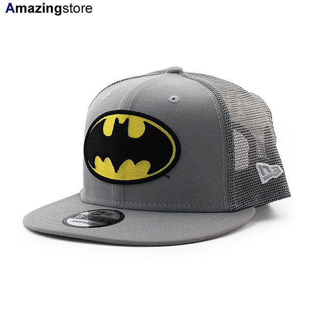 ニューエラ メッシュキャップ 9FIFTY DC コミックス バットマン TRUKER MESH SNAPBACK CAP GRAY