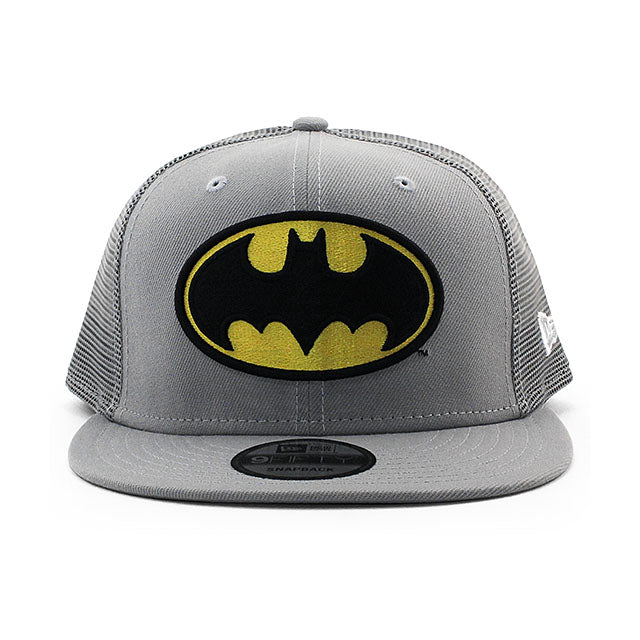 ニューエラ メッシュキャップ 9FIFTY DC コミックス バットマン TRUKER MESH SNAPBACK CAP GRAY