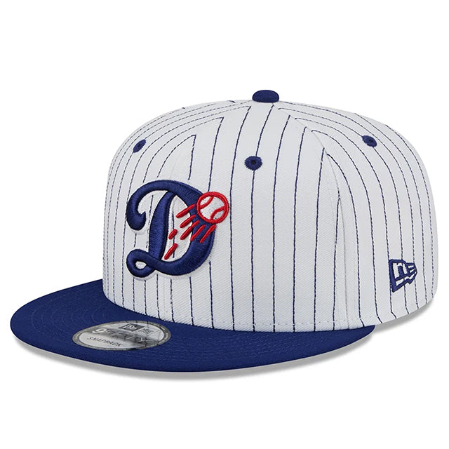 ニューエラ キャップ 9FIFTY スナップバック ロサンゼルス ドジャース MLB DECEPTOR SNAPBACK CAP PINSTRIPE WHITE-DARK ROYAL