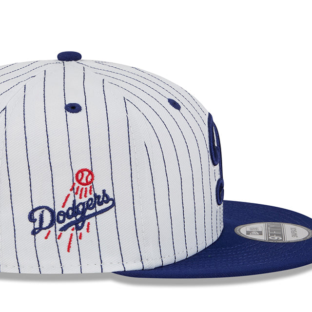 ニューエラ キャップ 9FIFTY スナップバック ロサンゼルス ドジャース MLB DECEPTOR SNAPBACK CAP PINSTRIPE WHITE-DARK ROYAL