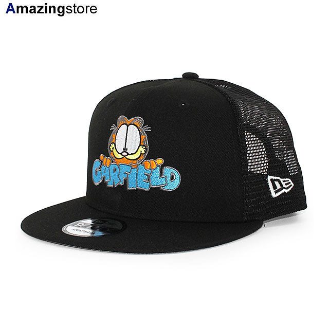 ニューエラ メッシュキャップ 9FIFTY ガーフィールド TRUKER MESH SNAPBACK CAP BLACK
