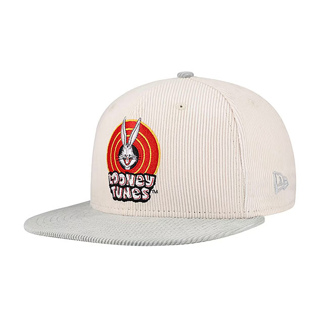 ニューエラ 海外取寄 キャップ 9FIFTY ルーニー テューンズ バッグス バニー CORDUROY SNAPBACK CAP CREAM