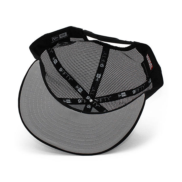 ニューエラ メッシュキャップ 9FIFTY マーベルコミックス ブラックパンサー TRUKER MESH SNAPBACK CAP BLACK