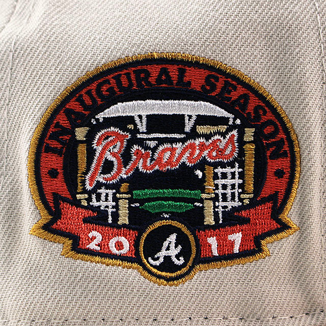 ニューエラ キャップ 9FIFTY アトランタ ブレーブス MLB 2017 INAUGURAL SEASON PINK BOTTOM SNAPBACK CAP STONE