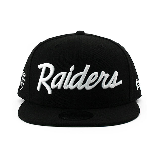ニューエラ キャップ 9FIFTY ラスベガス レイダース NFL SCRIPT SNAPBACK CAP BLACK