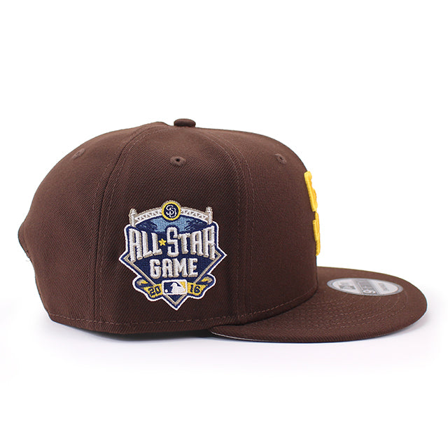 2016 MLB オールスターゲームモデル ニューエラ 9FIFTY スナップバック サンディエゴ パドレス 2016 MLB ALL STAR GAME SNAPBACK CAP BROWN