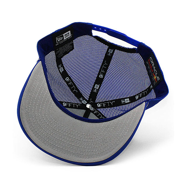 ニューエラ メッシュキャップ 9FIFTY オラクル レッドブル レーシング A-FRAME MESH TRUCKER CAP BLUE