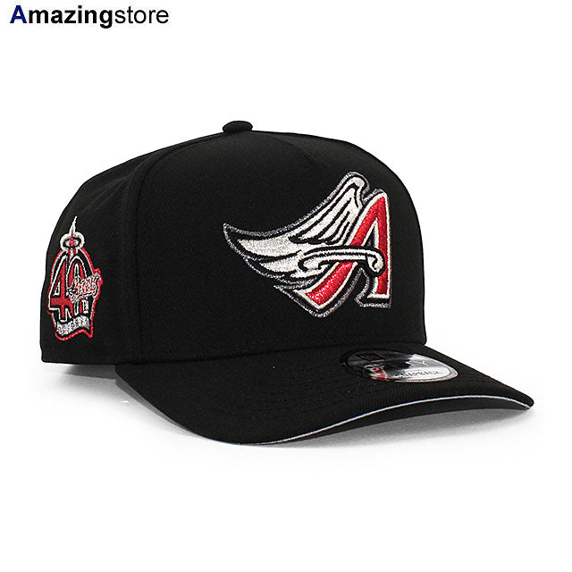 ニューエラ キャップ 9FIFTY ロサンゼルス エンゼルス MLB 40TH GREY BOTTOM A-FRAME SNAPBACK CAP BLACK
