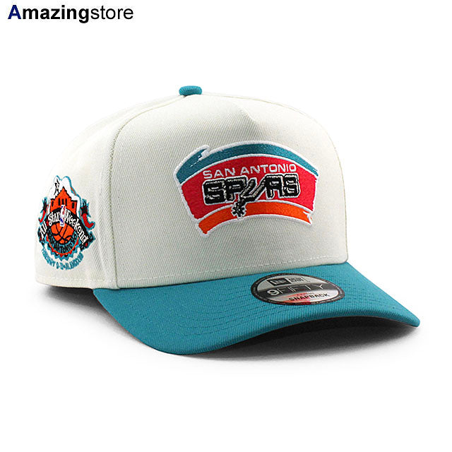 ニューエラ キャップ 9FIFTY サンアントニオ スパーズ NBA 1996 ALL STAR GREY BOTTOM A-FRAME SNAPBACK CAP CREAM