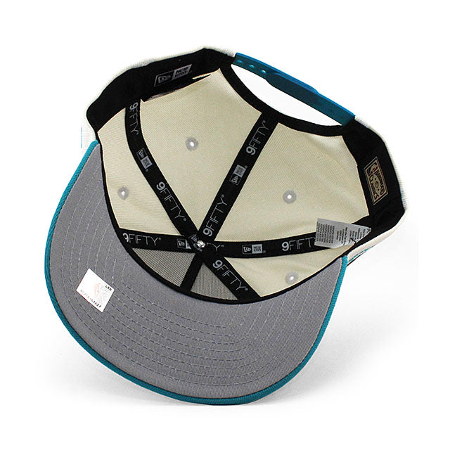 ニューエラ キャップ 9FIFTY サンアントニオ スパーズ NBA 1996 ALL STAR GREY BOTTOM A-FRAME SNAPBACK CAP CREAM