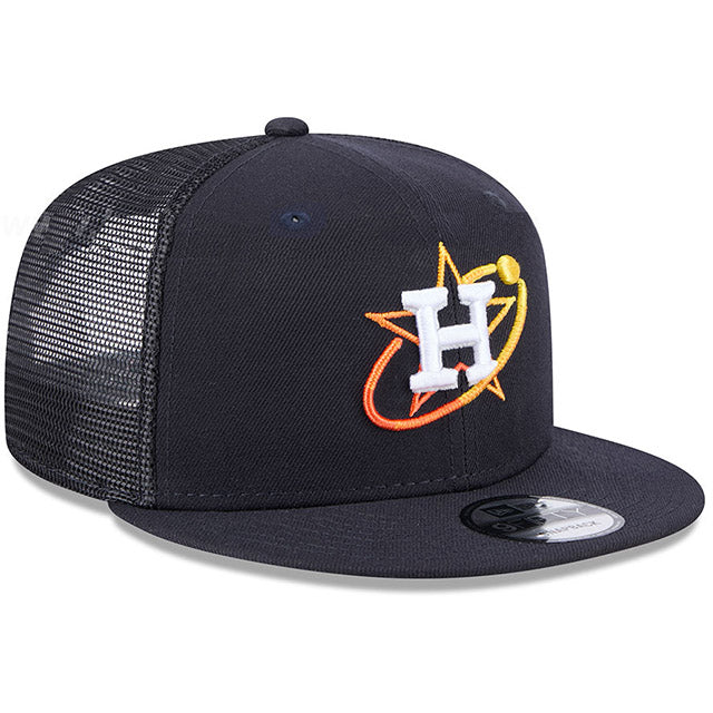シティコネクト ニューエラ キャップ 9FIFTY ヒューストン アストロズ MLB CITY CONNECT TRUCKER SNAPBACK CAP NAVY