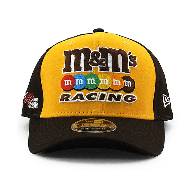 ニューエラ キャップ 9FIFTY ストレッチ ナスカー m&m's RACING SNAPBACK CAP GOLD
