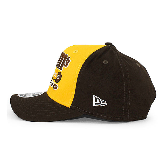 ニューエラ キャップ 9FIFTY ストレッチ ナスカー m&m's RACING SNAPBACK CAP GOLD