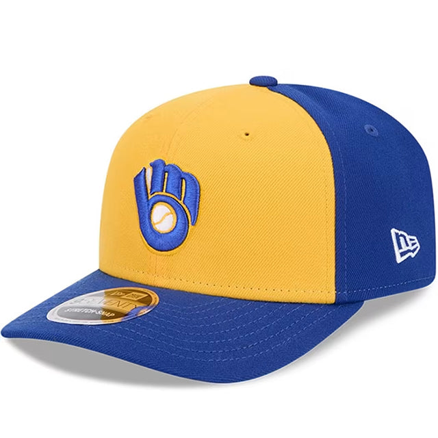 ニューエラ キャップ 9SEVENTY ストレッチ スナップバック ミルウォーキー ブルワーズ MLB STRETCH SNAPBACK CAP ROYAL BLUE GOLD