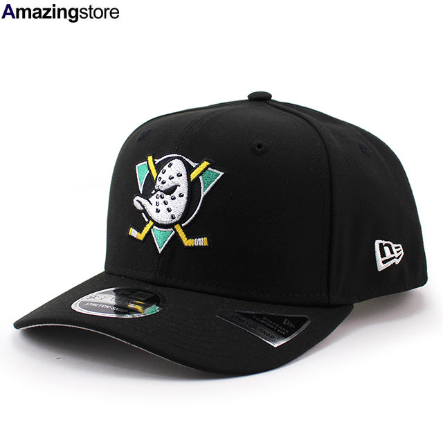 ニューエラ キャップ 9SEVENTY アナハイム ダックス NHL STRETCH SNAPBACK CAP BLACK