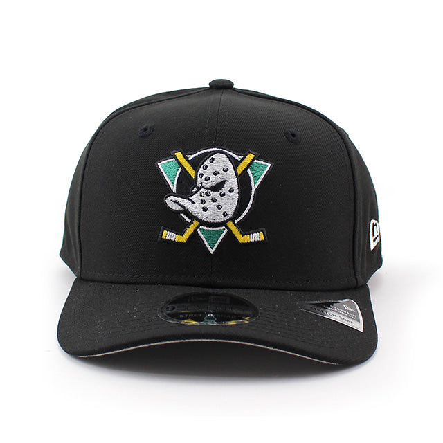 ニューエラ キャップ 9SEVENTY アナハイム ダックス NHL STRETCH SNAPBACK CAP BLACK