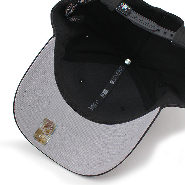 ニューエラ キャップ 9SEVENTY アナハイム ダックス NHL STRETCH SNAPBACK CAP BLACK